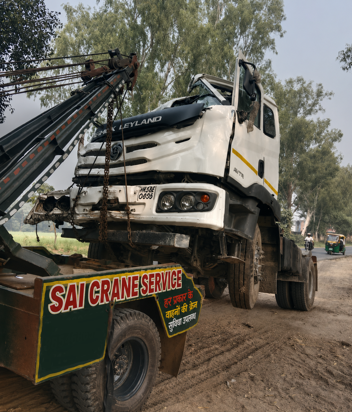 Sai Crane Service Agra - towing and crane work